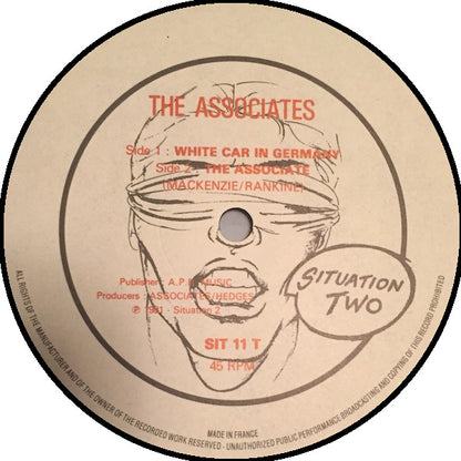 The Associates : White Car In Germany (12", Single)