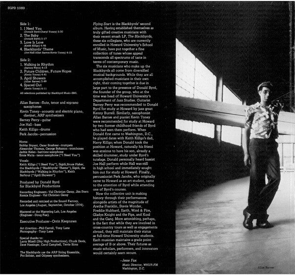 The Blackbyrds : Flying Start (LP, Album, RE, Gat)