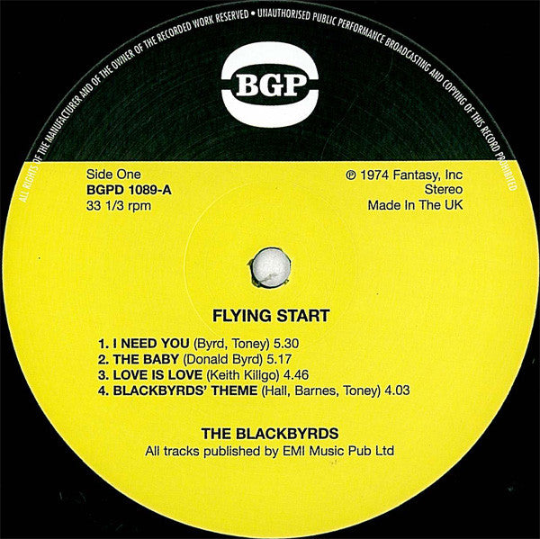 The Blackbyrds : Flying Start (LP, Album, RE, Gat)