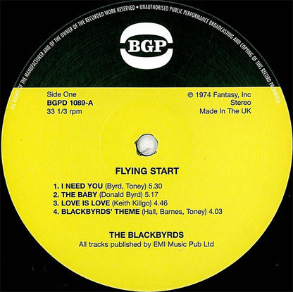 The Blackbyrds : Flying Start (LP, Album, RE, Gat)
