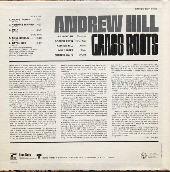 Andrew Hill : Grass Roots (LP, Album, RE)