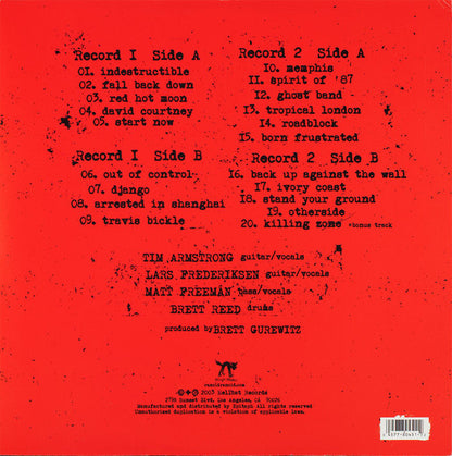 Rancid : Indestructible (2xLP, Album, Red)