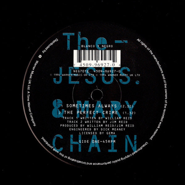 The Jesus & Mary Chain* : Sometimes Always (10", Single, Ltd, Num)