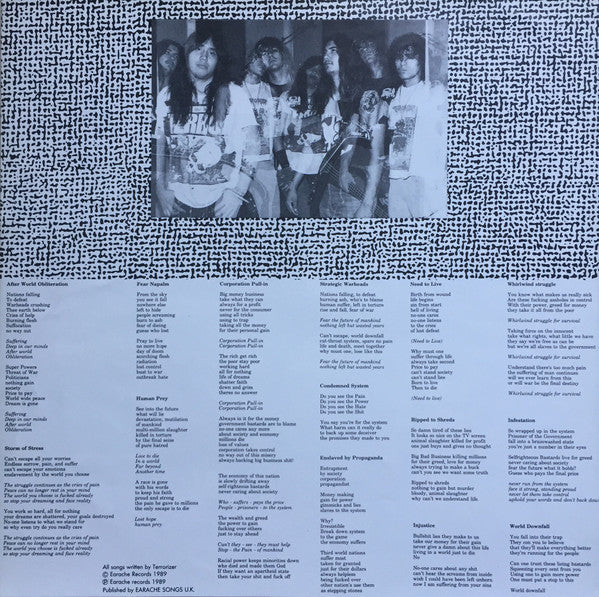 Terrorizer : World Downfall (LP, Album, Ins)