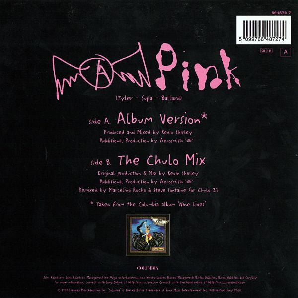 Aerosmith : Pink (7", Single, Pin)