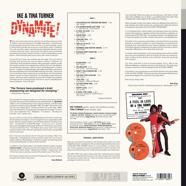 Ike & Tina Turner : Dynamite! (LP, Album, Ltd, RE)
