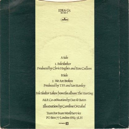 Tears For Fears : Pale Shelter (7", Single, S/Edition, Gre)