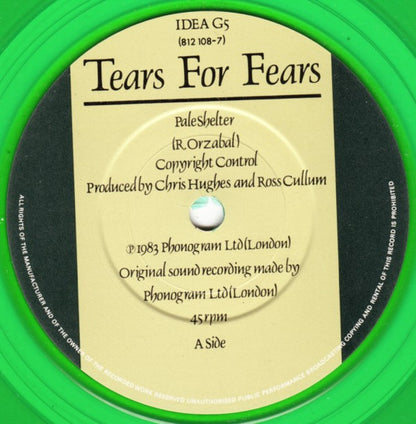 Tears For Fears : Pale Shelter (7", Single, S/Edition, Gre)