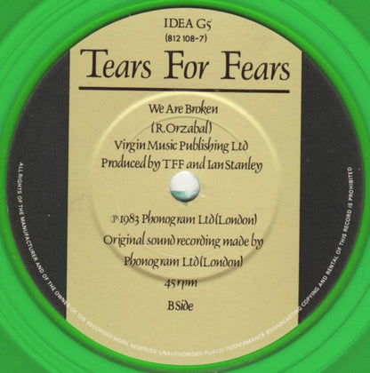 Tears For Fears : Pale Shelter (7", Single, S/Edition, Gre)