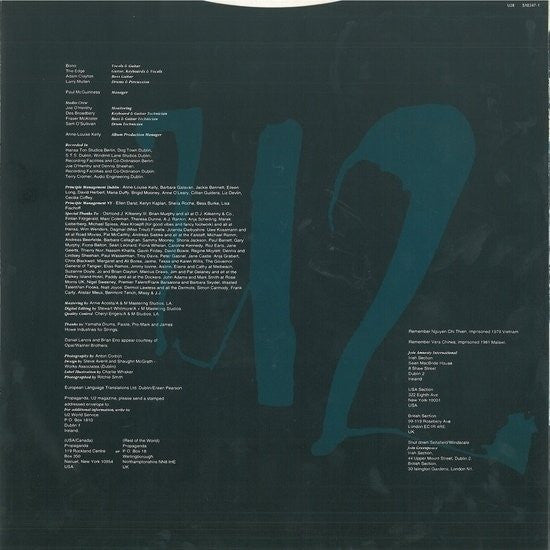 U2 : Achtung Baby (LP, Album, SNA)