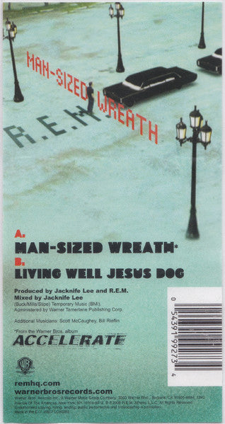 R.E.M. : Man-Sized Wreath (7", Single, Cle)