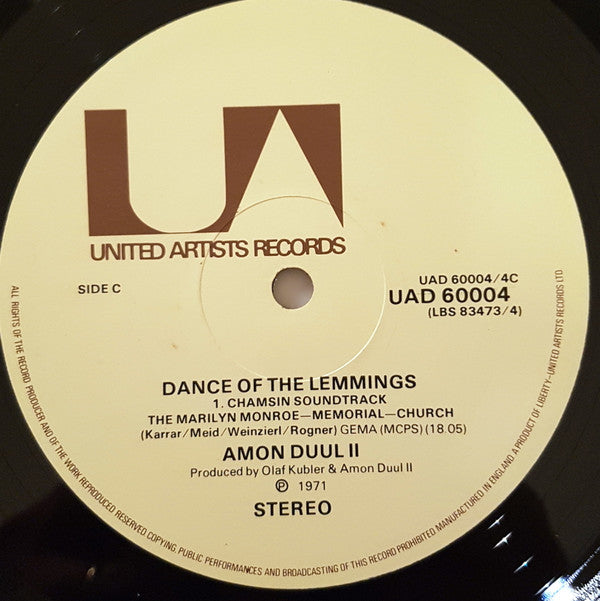 Amon Düül II : Dance Of The Lemmings (2xLP, Album, RE, Gat)