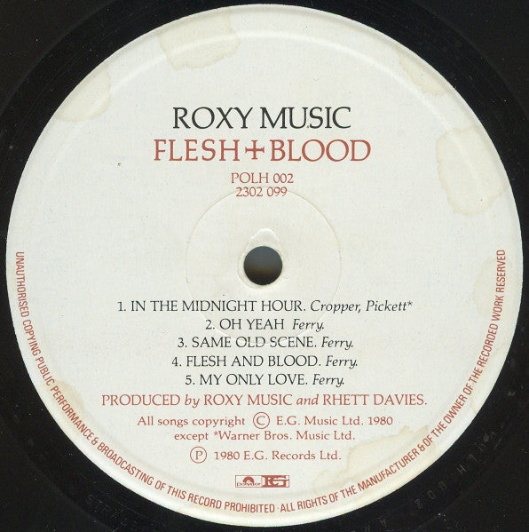 Roxy Music : Flesh + Blood (LP, Album)