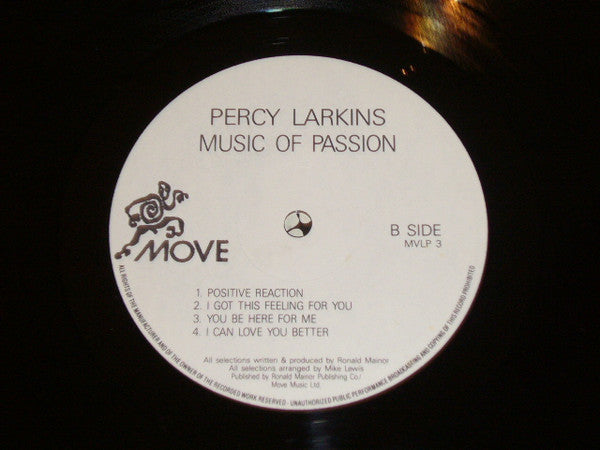 Percy Larkins : Music Of Passion (LP, Album)