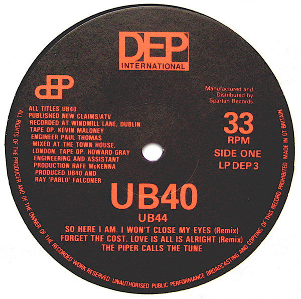 UB40 : UB44 (LP, Album, Ltd, Hol)