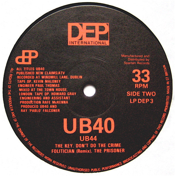UB40 : UB44 (LP, Album, Ltd, Hol)