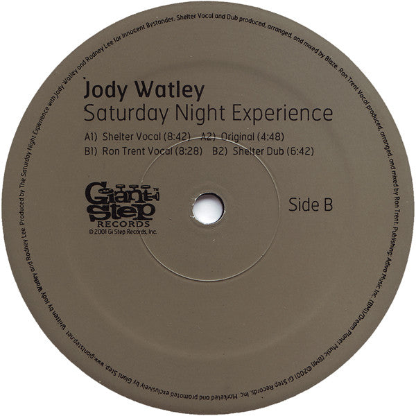 Jody Watley : Saturday Night Experience (12")