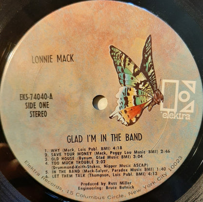Lonnie Mack : Glad I'm In The Band (LP, Album, RE)
