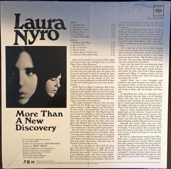 Laura Nyro : More Than A New Discovery (LP, Album, Mono, Ltd, RE, Vio)