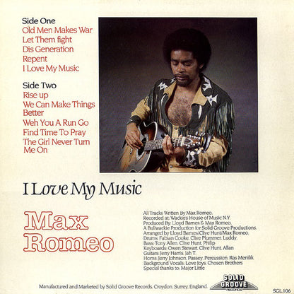 Max Romeo : I Love My Music (LP, Album)