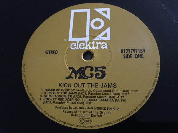 MC5 : Kick Out The Jams LP, Album, RE, Gat (NM or M- / VG+) - Dig