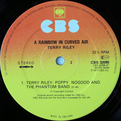 Terry Riley : A Rainbow In Curved Air (LP, Album, RE)