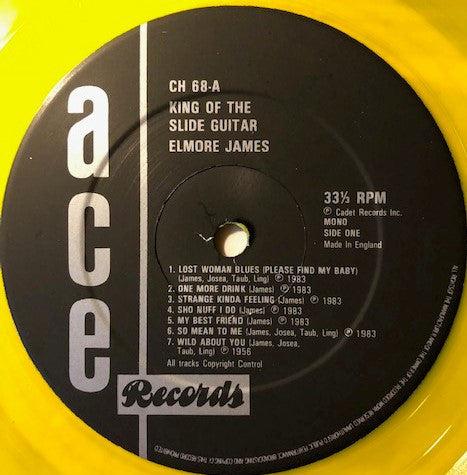 Elmore James : King of the Slide Guitar (LP, Mono, Yel)