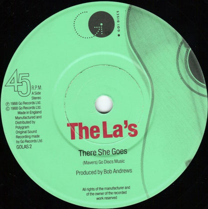 The La's : There She Goes (7", Single, Pap)