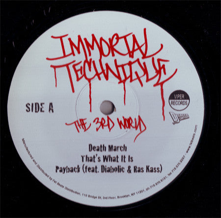 Immortal Technique & DJ Green Lantern : The 3rd World 2xLP, Album