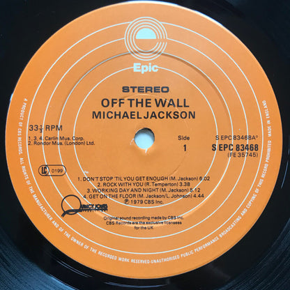 Michael Jackson : Off The Wall (LP, Album, Gat)