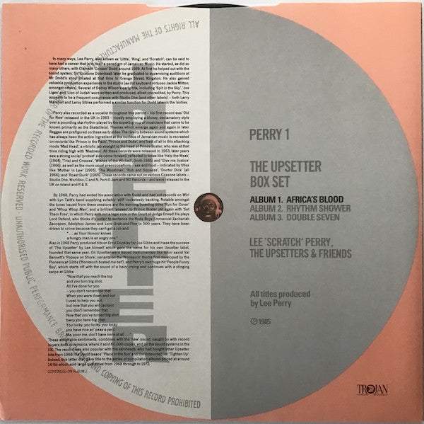 Lee Perry, The Upsetters : The Upsetter Box Set (3xLP, Album, Orl + Box, Comp, Ltd, No )