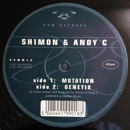 Shimon & Andy C* : Mutation / Genetix (12")