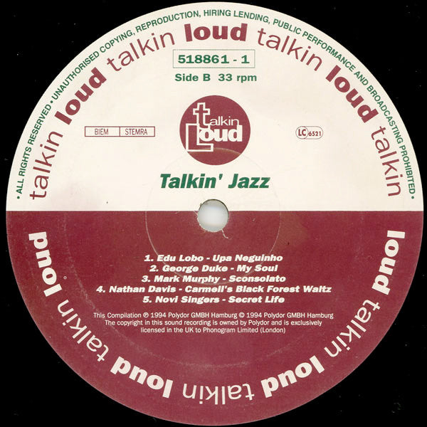 Various : Talkin' Jazz (Themes From The Black Forest) (LP, Comp)