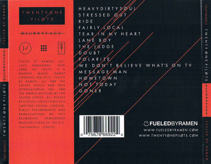 Twenty One Pilots : Blurryface (CD, Album, RE)