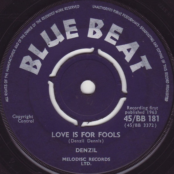 Denzil* : Seven Nights In Rome / Love Is For Fools (7", Single)