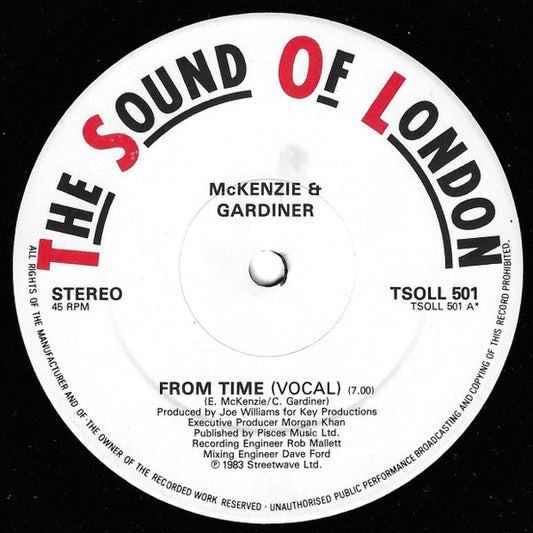 McKenzie & Gardiner : From Time (12")
