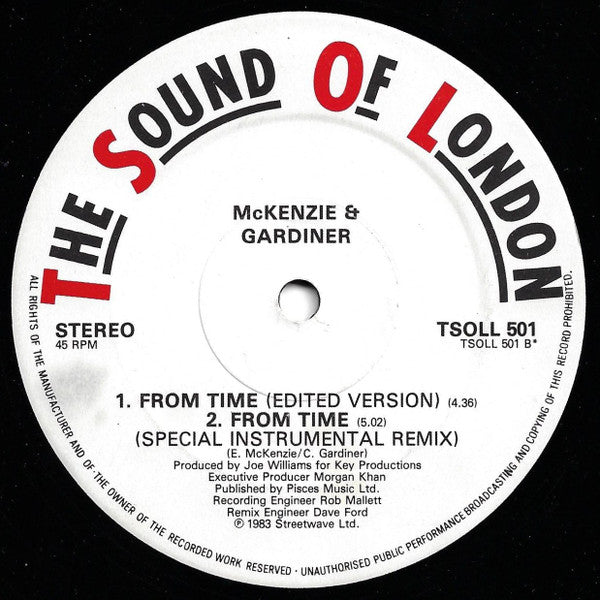 McKenzie & Gardiner : From Time (12")