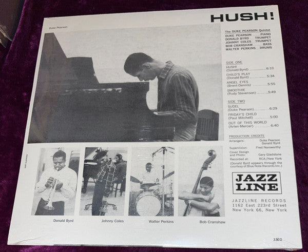 The Duke Pearson Quintet : Hush! (LP, Album, RE)