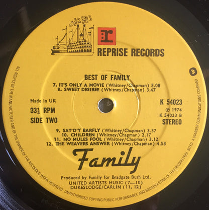 Family (6) : Best Of Family (LP, Comp)