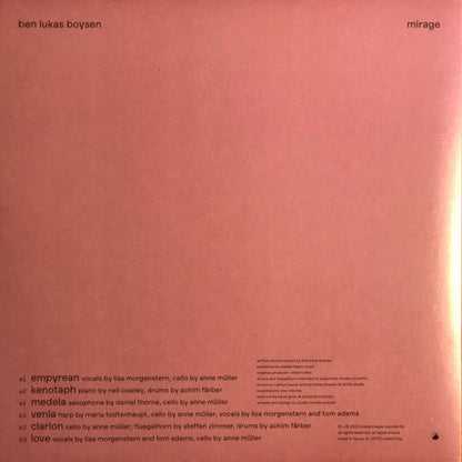 Ben Lukas Boysen : Mirage (LP, Album, Ltd, Cle)