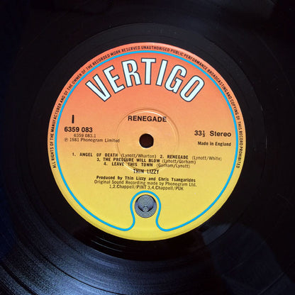 Thin Lizzy : Renegade (LP, Album)
