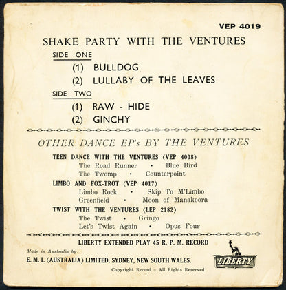 The Ventures : Shake Party With The Ventures (7", EP)