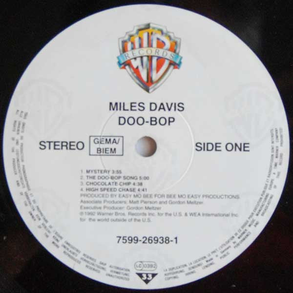 Miles Davis : Doo-Bop (LP, Album)