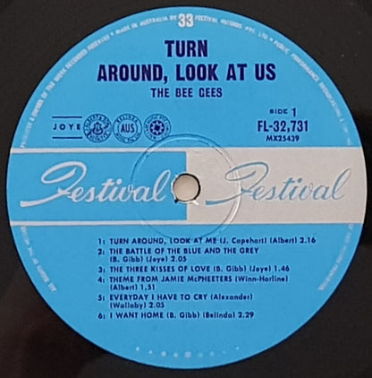 Bee Gees : Turn Around, Look At Us (LP, Comp, Mono)