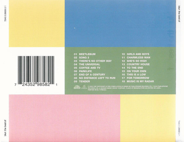 Blur : The Best Of (CD, Comp, RP)