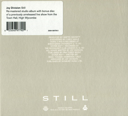 Joy Division : Still (CD, Album, RE, RM, RP, Opt + CD, Album, RP)