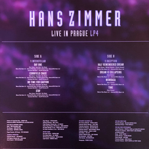 Hans Zimmer : Live In Prague (4xLP, Ltd, RE, RP, Pur)