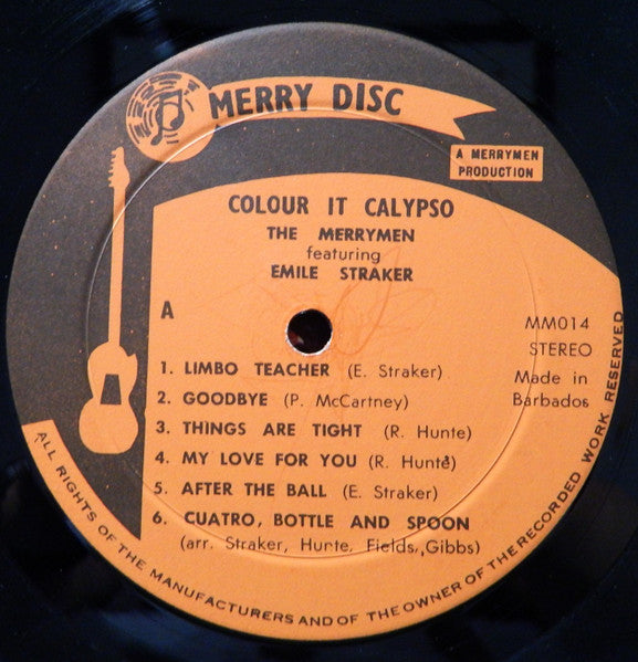 The Merrymen Featuring Emile Straker : Colour It Calypso (LP)