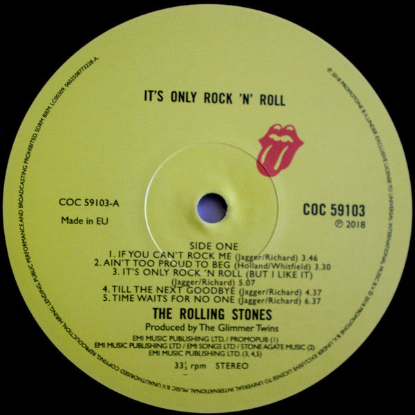 The Rolling Stones : It's Only Rock 'N Roll (LP, Album, RE, RM, Hal)