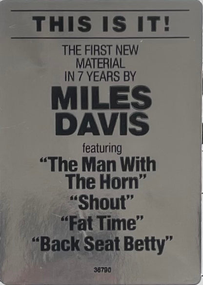 Miles Davis : The Man With The Horn (LP, Album, Pit)